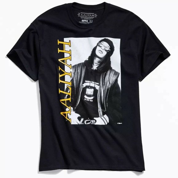 Aaliyah Other - Aaliyah Vintage Graphic R&B Singer T-Shirt